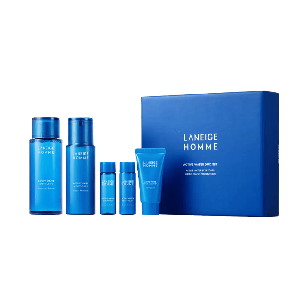 Laneige Homme Active Water 2-piece set (Skin 180ml + Moisturizer 125ml)