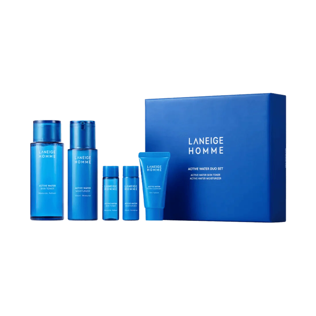 Laneige Homme Active Water 2-piece set (Skin 180ml + Moisturizer 125ml)