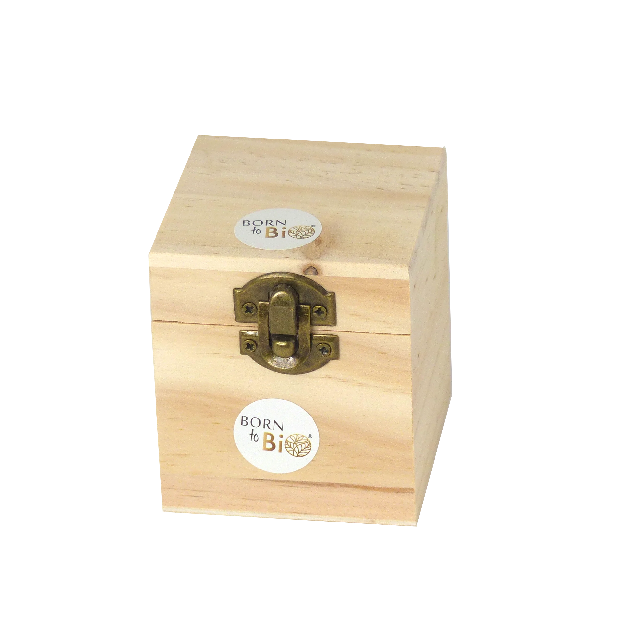 Wooden Storage Box for 4 Essential Oil Bottles
