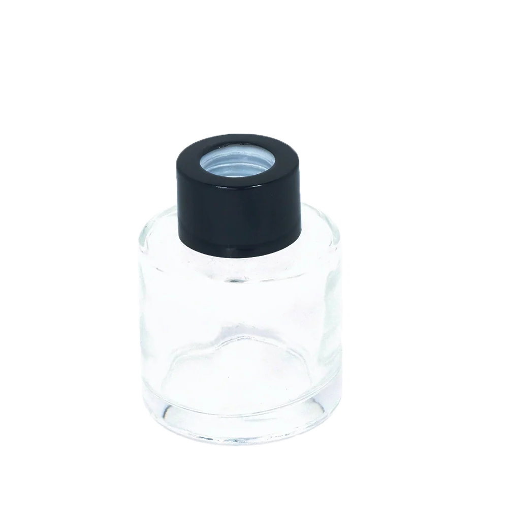 Glass Diffuser Bottle 50ml – Black Cap