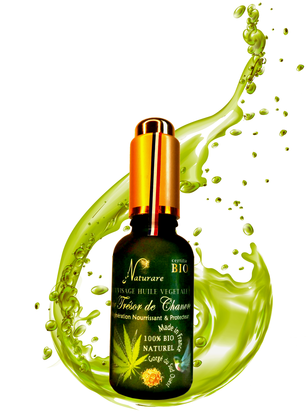 DROP - ELIXIR TRESOR DE CHANVRE BIO -  Huile Végétale, Compléments Alimentaire