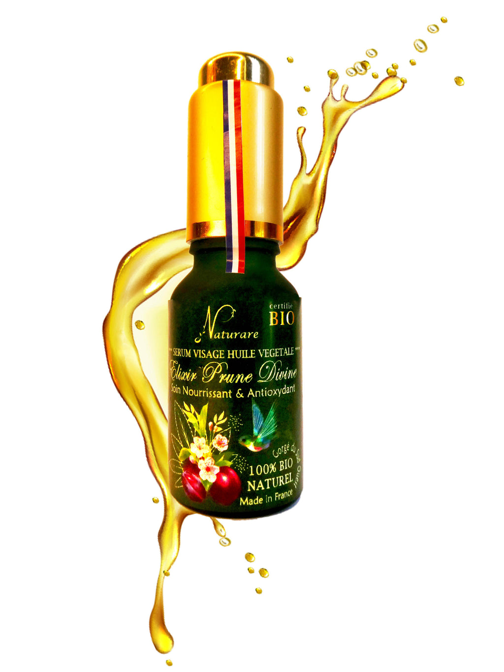 DROP - ELIXIR PRUNE DIVINE BIO - Sérum Huile Végétale, Complément Alimentaire