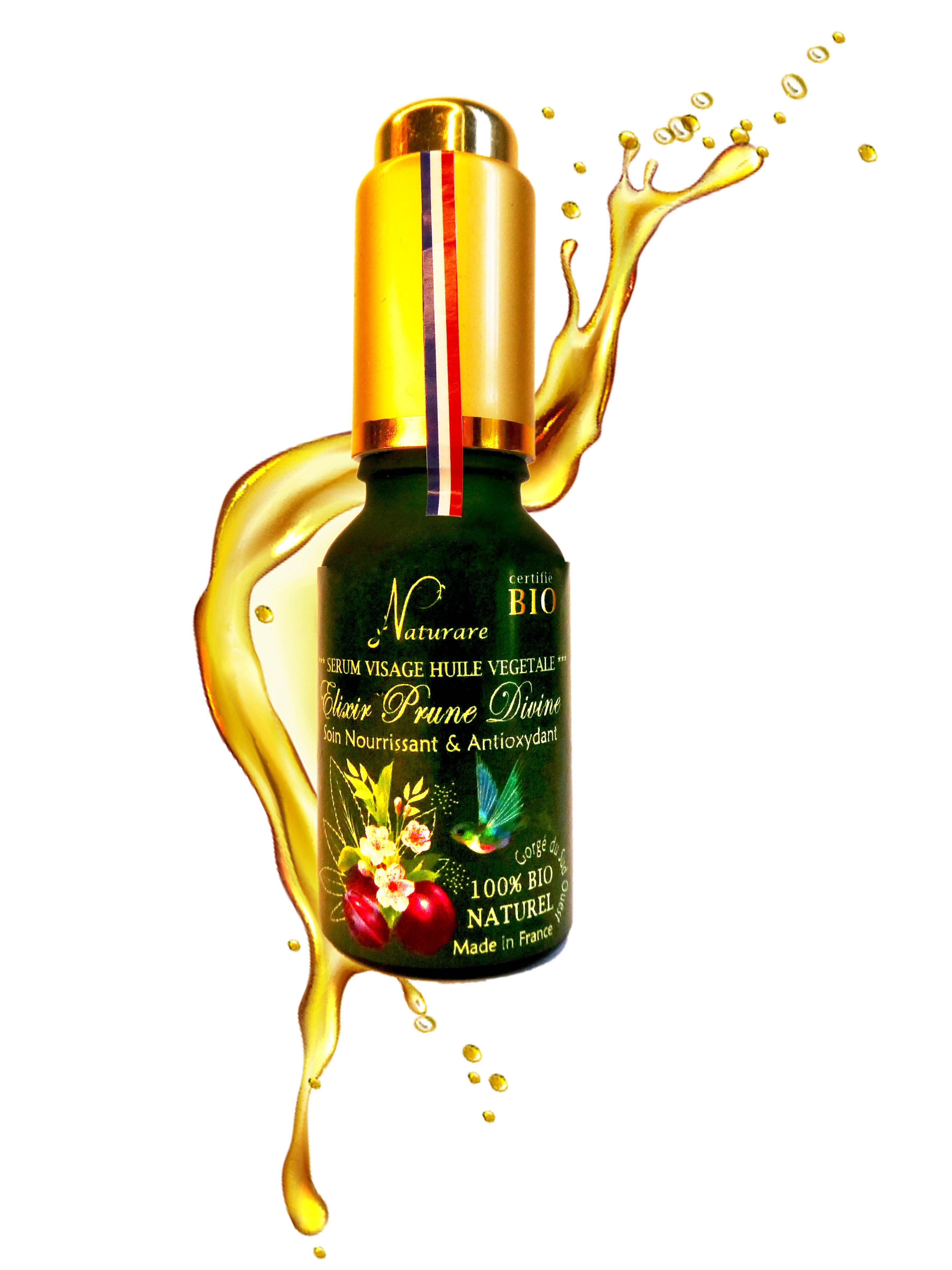 DROP - ELIXIR PRUNE DIVINE BIO - Sérum Huile Végétale, Complément Alimentaire