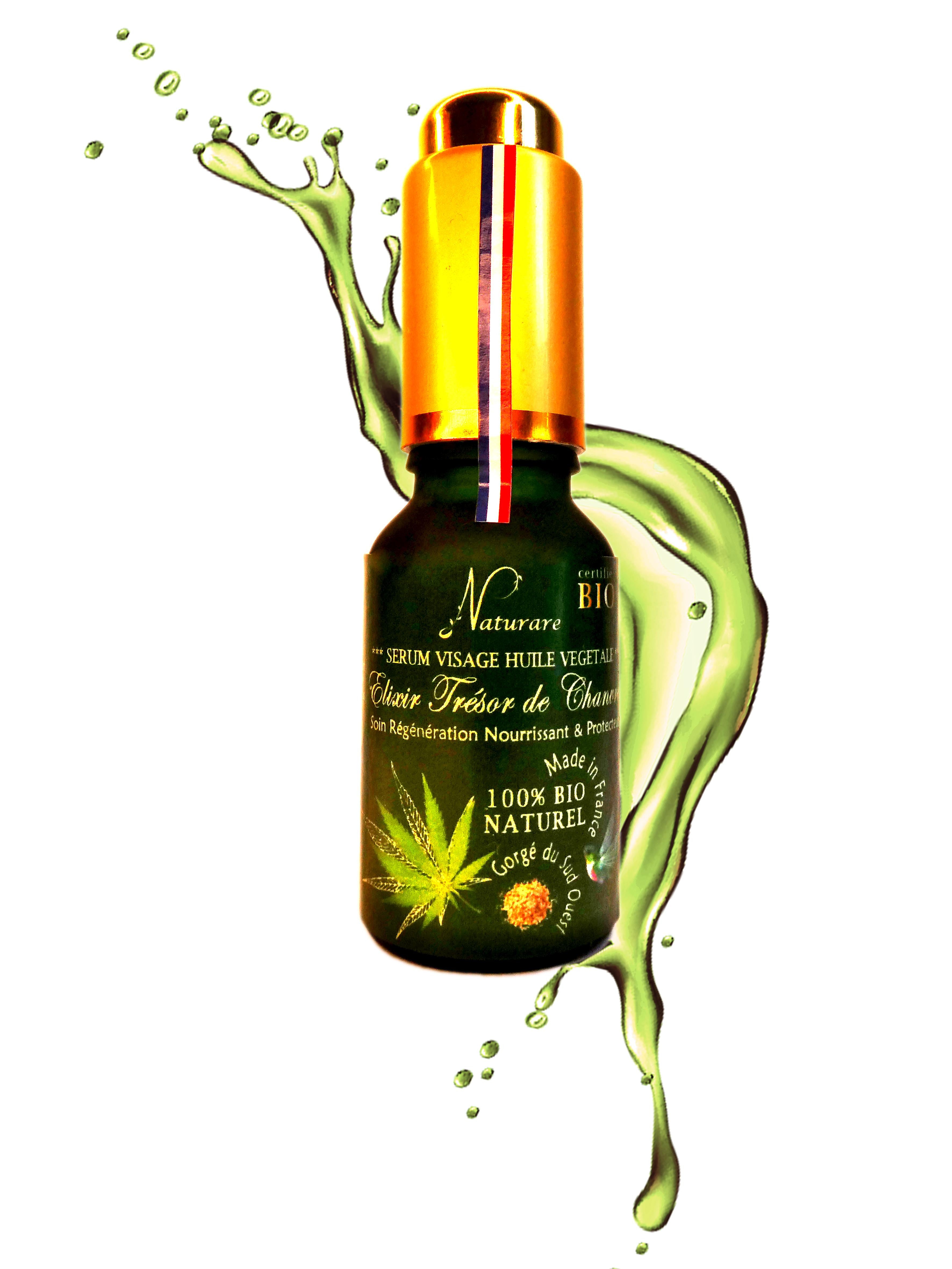 DROP - ELIXIR TRESOR DE CHANVRE BIO -  Huile Végétale, Compléments Alimentaire