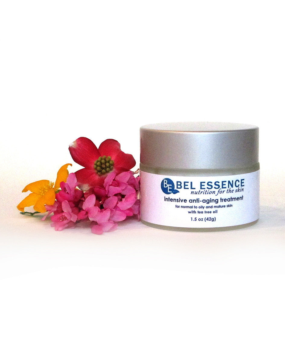 Anti Aging Face Moisturizer for OILY Skin With Tea Tree Oil: Non-Comedogenic, Firms Skin, Anti-Wrinkle, Balances Oil Production-1.5 oz